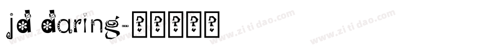 jd daring字体转换
